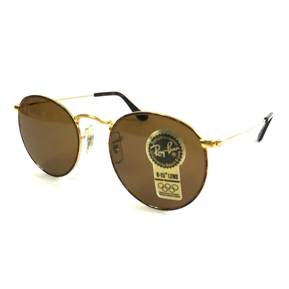Vintage B&L Ray-Ban Sunglasses W2185 XRAS Gold Tortoise 1994 Olympics B-15 Lens